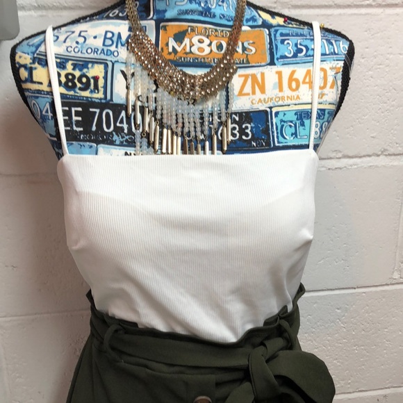 Fashion Nova Dresses & Skirts - XL MIDI Dress 5 button Green/White Fashion Nova